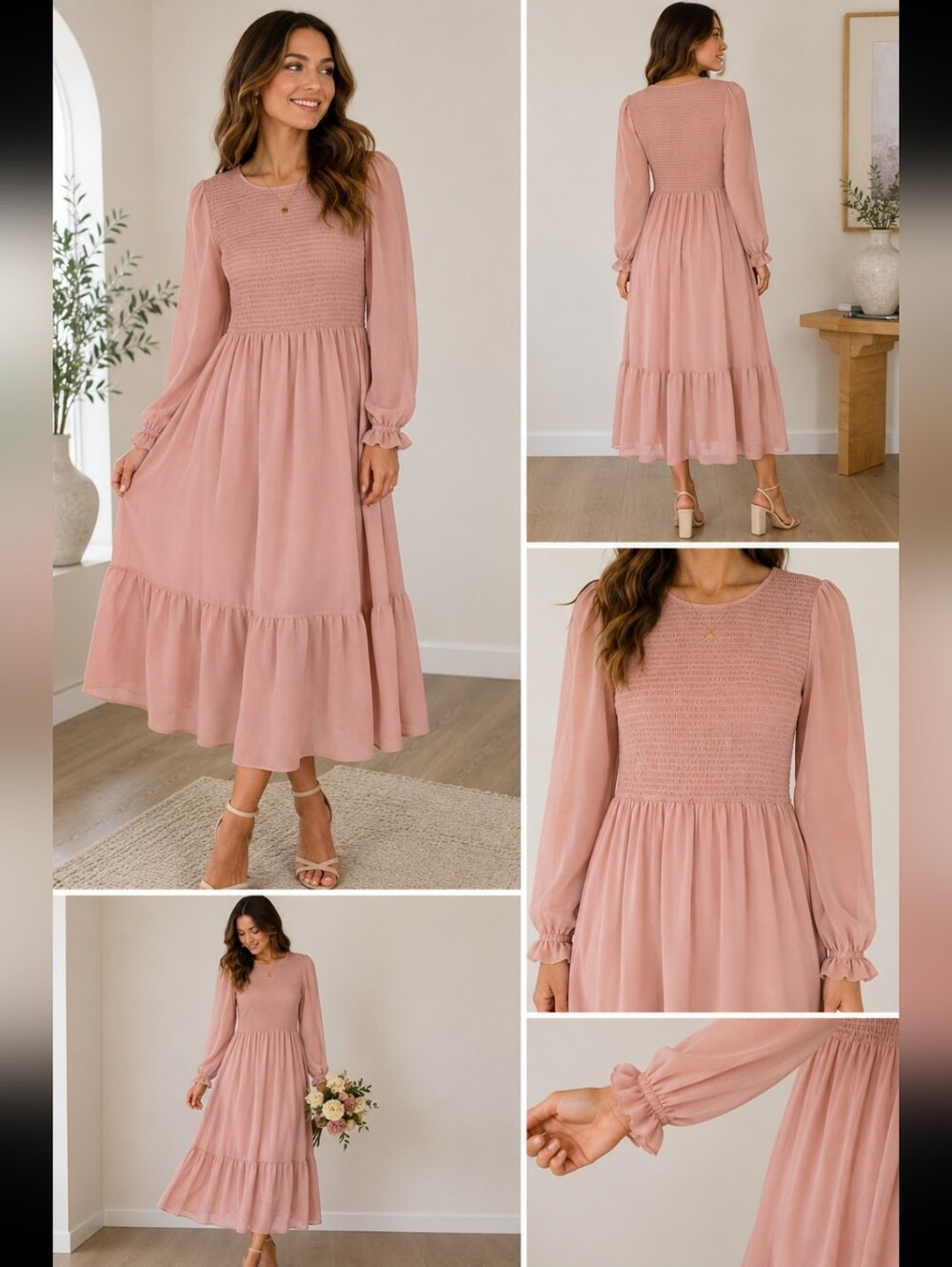 Jillian Harris Mad About Style: Grace Midi Dress Polka Dot Cottagecore M NEW